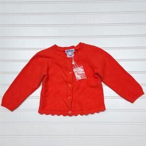 NWOT Jacadi Infant Scallop Cardigan Sweater
